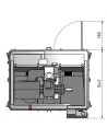  Masina de frezat CNC Optimum F 4 - dimensiuni