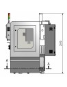 Masina de frezat CNC Optimum F 80 - dimensiuni