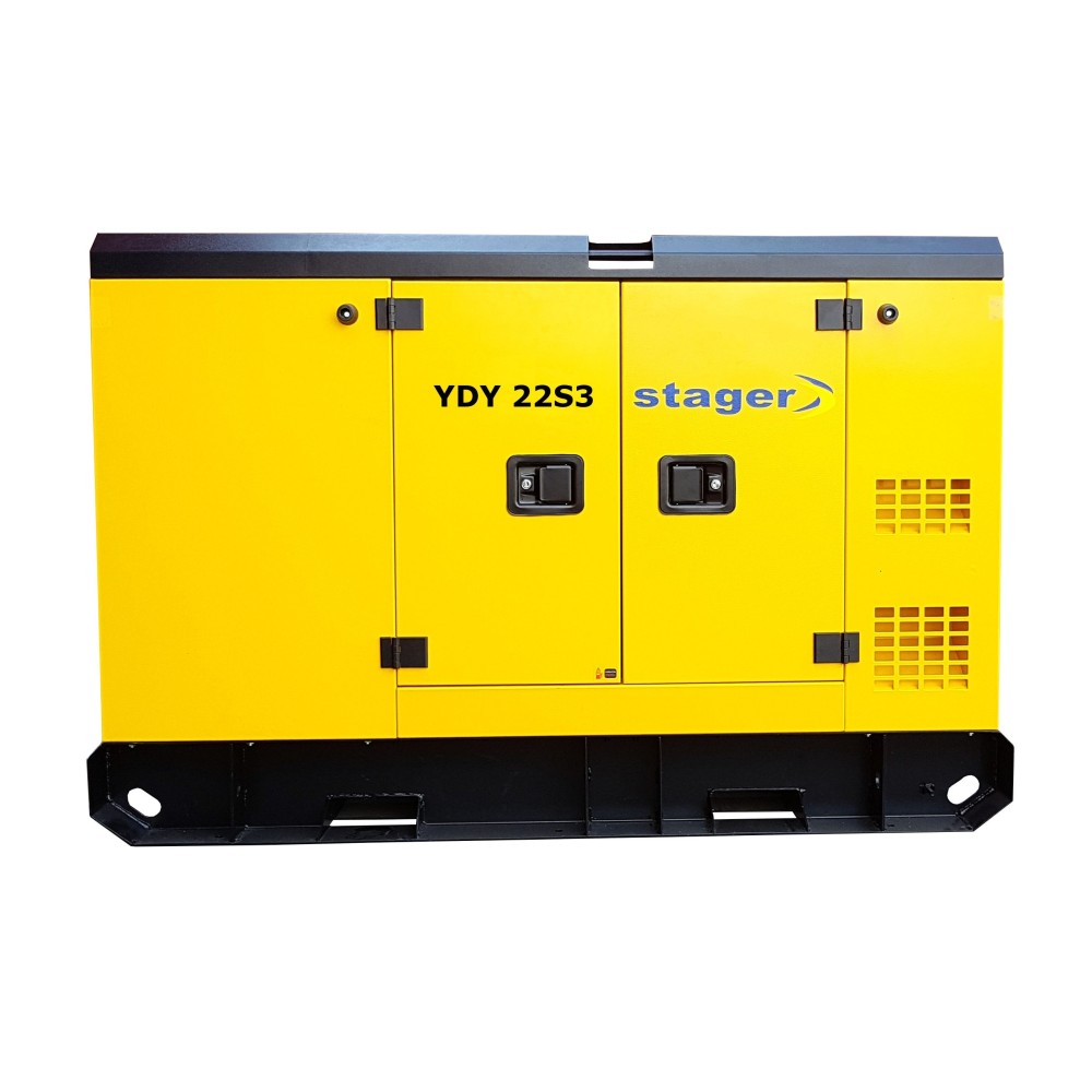 Generator insonorizat diesel trifazat 20kVA, 29A, 1500rpm, Stager YDY22S3