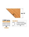 Freza lemn pentru sanfrenare 150x30 Z2 - Aluminiu